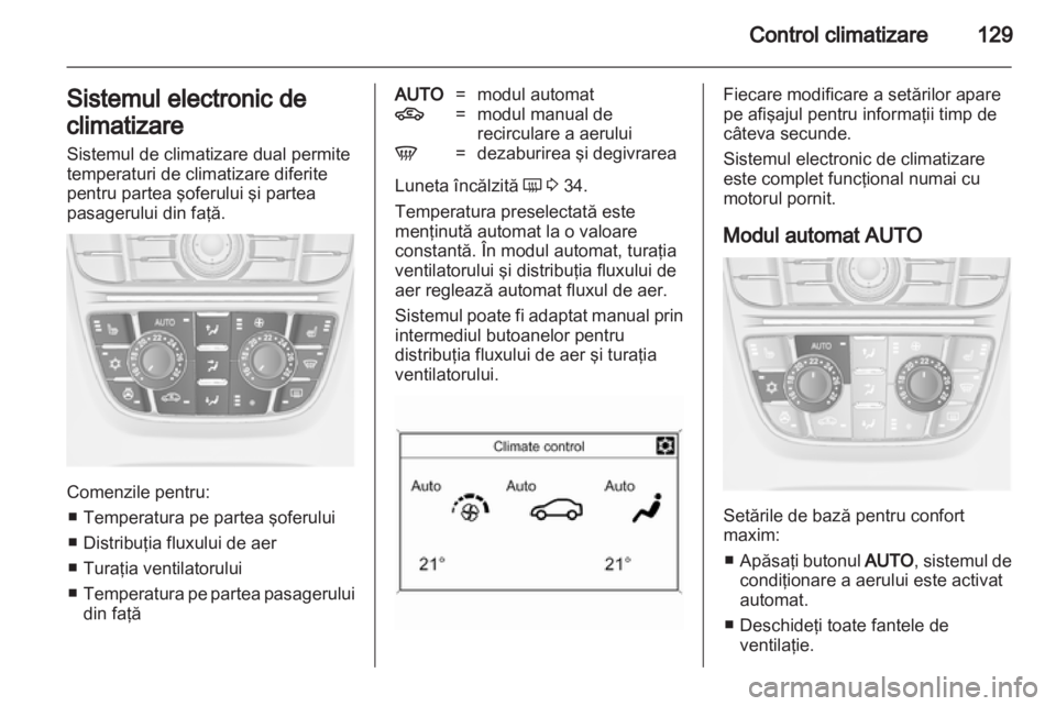 OPEL MERIVA 2012  Manual de utilizare (in Romanian) 