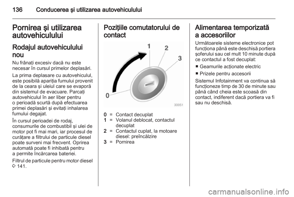 OPEL MERIVA 2012  Manual de utilizare (in Romanian) 