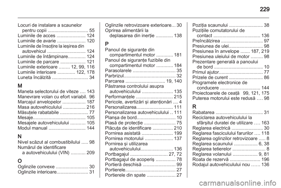 OPEL MERIVA 2012  Manual de utilizare (in Romanian) 