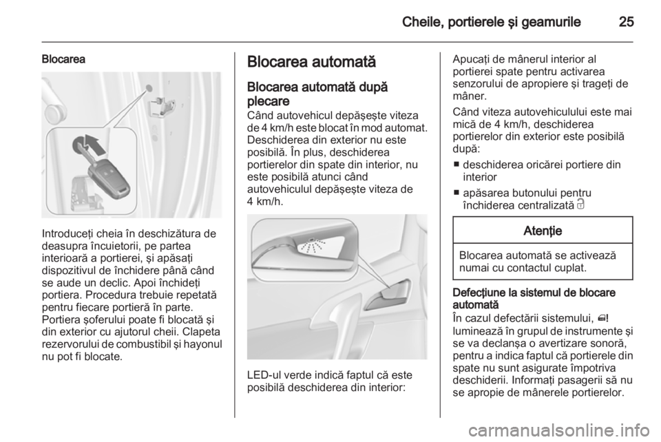 OPEL MERIVA 2012  Manual de utilizare (in Romanian) 
