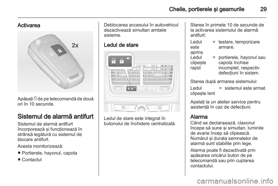OPEL MERIVA 2012  Manual de utilizare (in Romanian) 