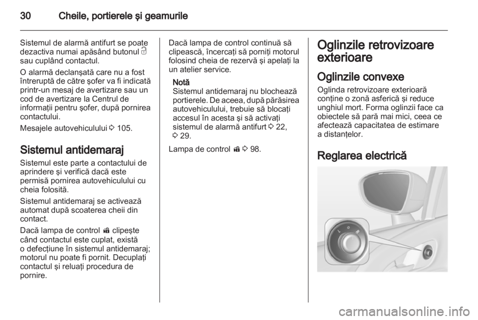 OPEL MERIVA 2012  Manual de utilizare (in Romanian) 