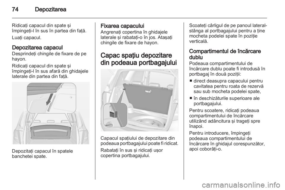 OPEL MERIVA 2012  Manual de utilizare (in Romanian) 