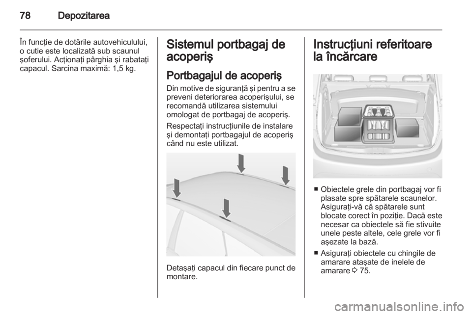 OPEL MERIVA 2012  Manual de utilizare (in Romanian) 