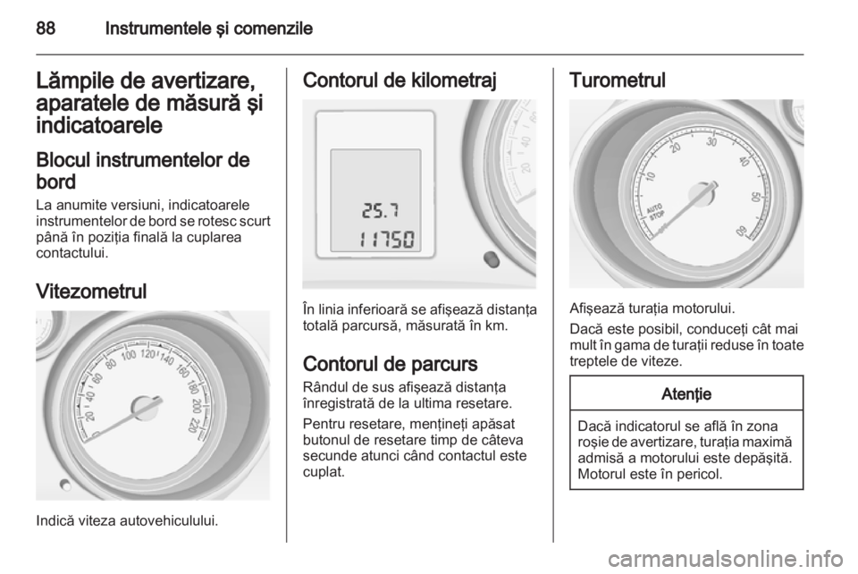OPEL MERIVA 2012  Manual de utilizare (in Romanian) 