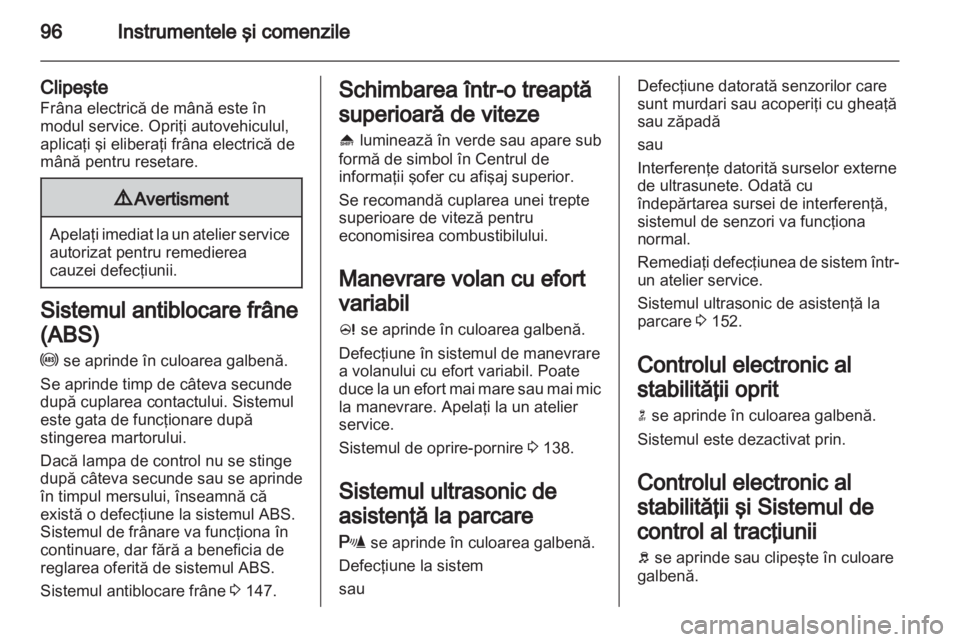 OPEL MERIVA 2012  Manual de utilizare (in Romanian) 