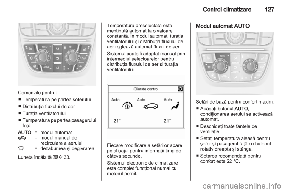 OPEL MERIVA 2012.5  Manual de utilizare (in Romanian) 