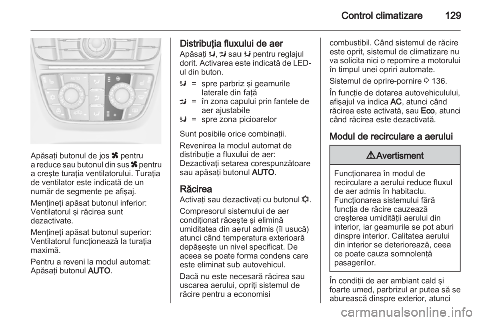 OPEL MERIVA 2012.5  Manual de utilizare (in Romanian) 