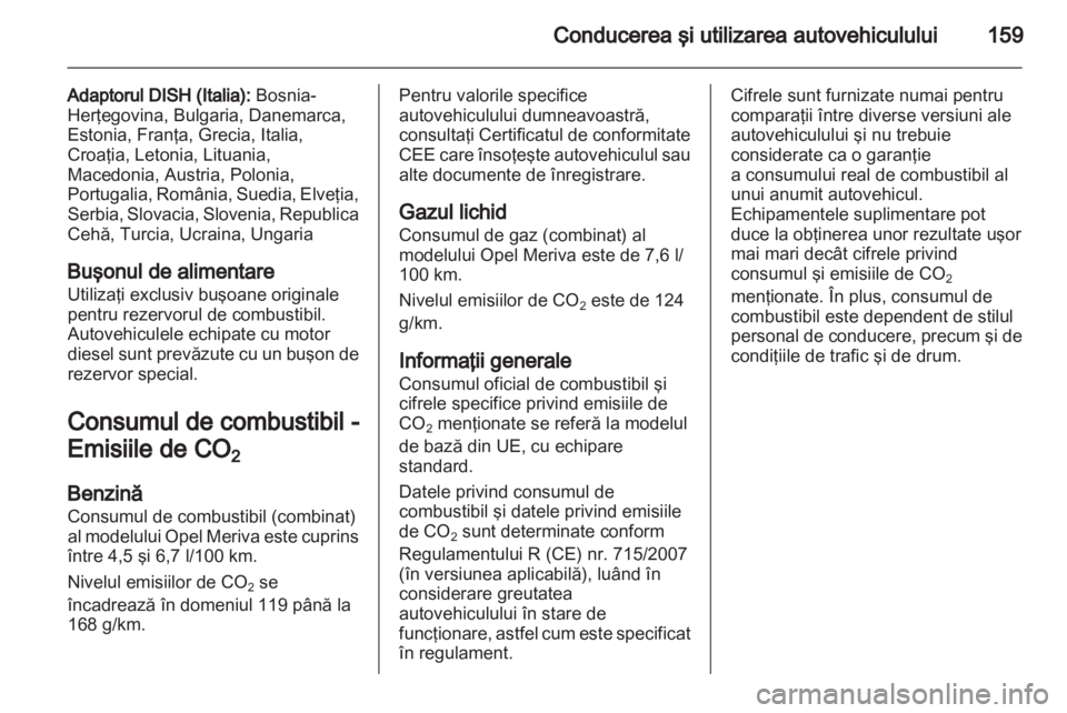 OPEL MERIVA 2012.5  Manual de utilizare (in Romanian) 