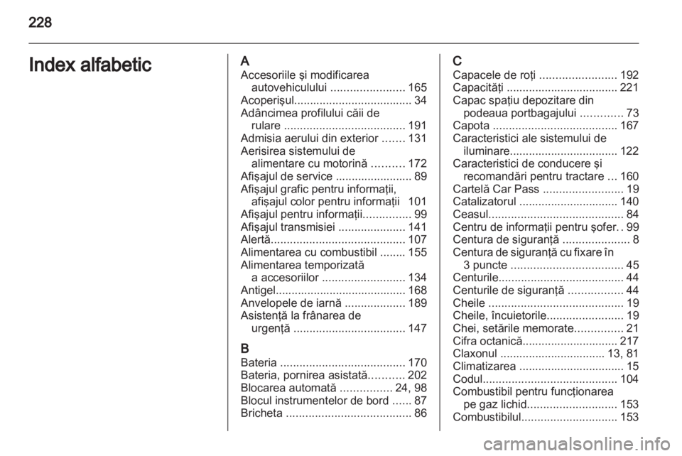 OPEL MERIVA 2012.5  Manual de utilizare (in Romanian) 