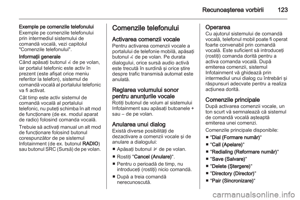 OPEL MERIVA 2013  Manual pentru sistemul Infotainment (in Romanian) 