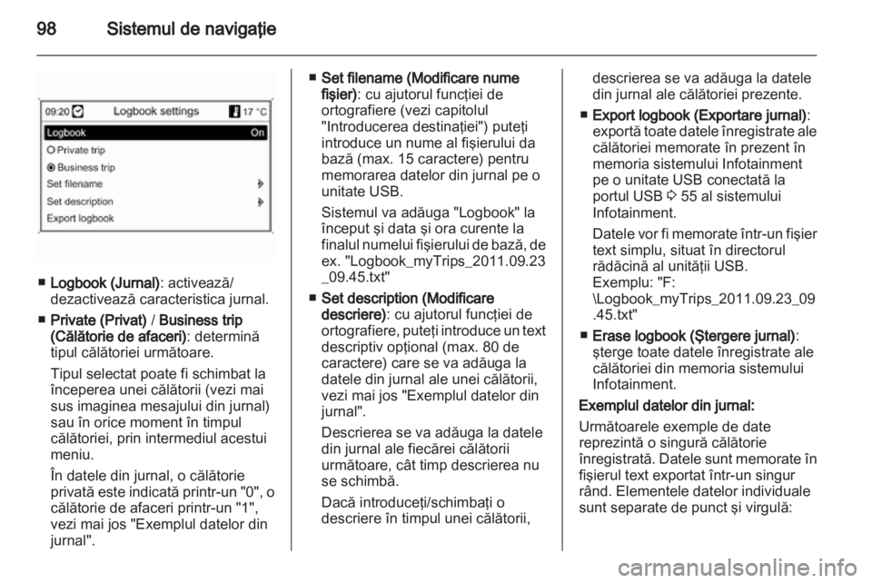 OPEL MERIVA 2013  Manual pentru sistemul Infotainment (in Romanian) 