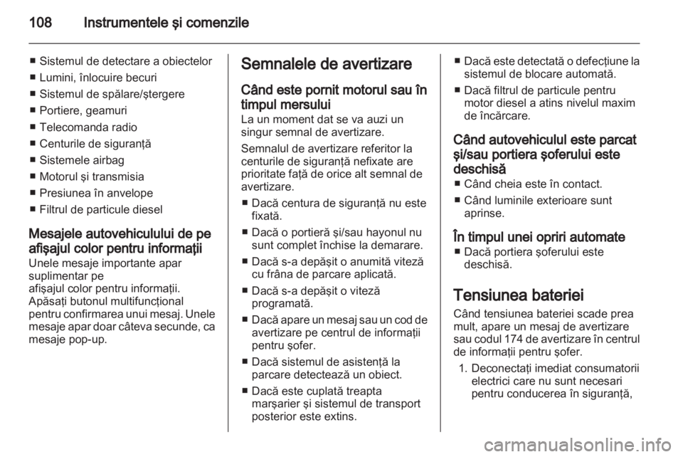OPEL MERIVA 2013  Manual de utilizare (in Romanian) 