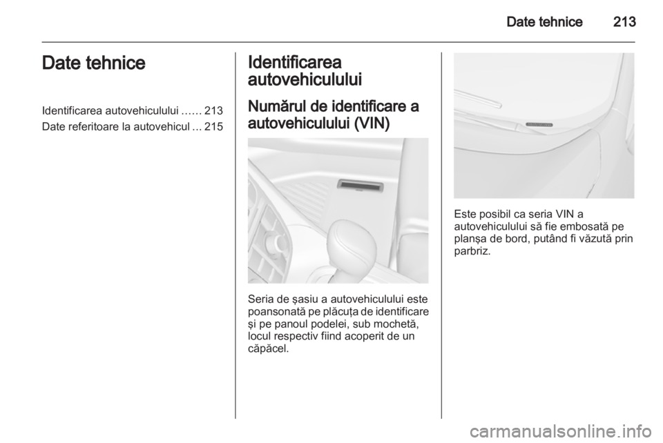 OPEL MERIVA 2013  Manual de utilizare (in Romanian) 