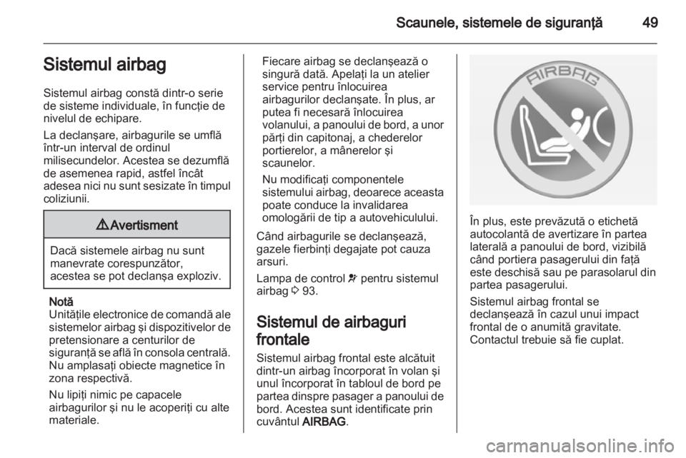 OPEL MERIVA 2013  Manual de utilizare (in Romanian) 