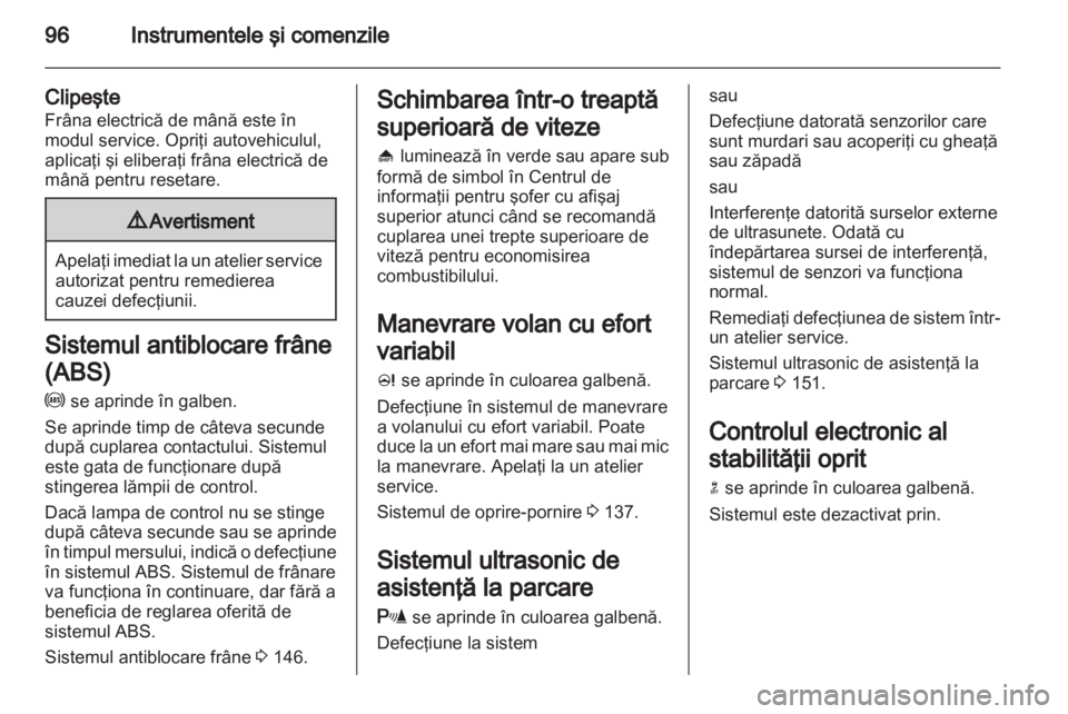 OPEL MERIVA 2013  Manual de utilizare (in Romanian) 
