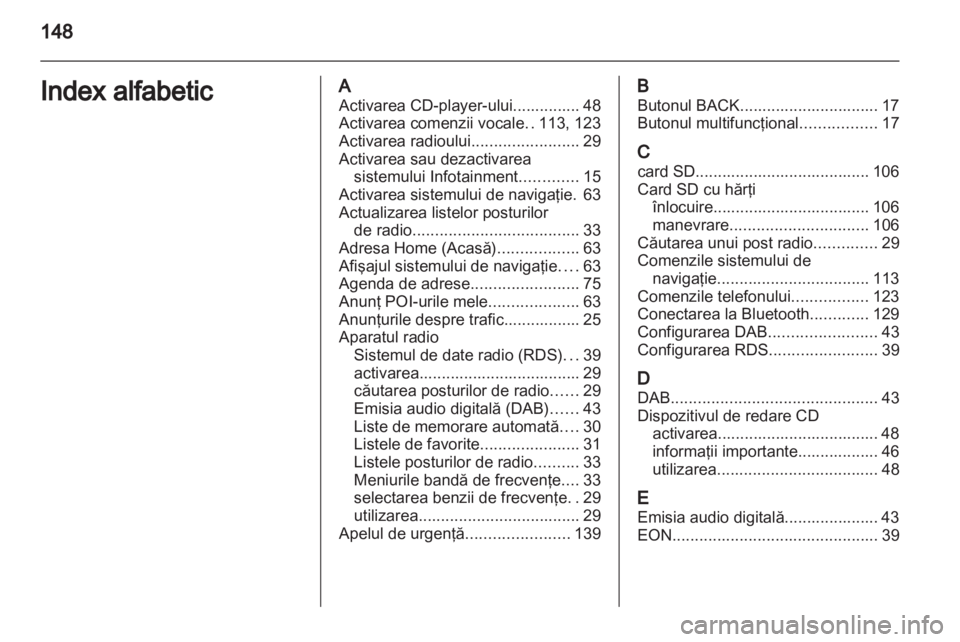 OPEL MERIVA 2013.5  Manual pentru sistemul Infotainment (in Romanian) 