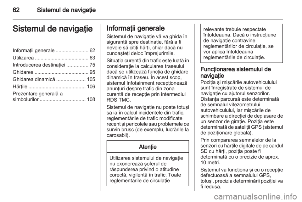 OPEL MERIVA 2013.5  Manual pentru sistemul Infotainment (in Romanian) 