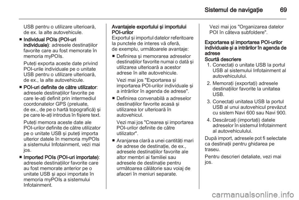 OPEL MERIVA 2013.5  Manual pentru sistemul Infotainment (in Romanian) 
