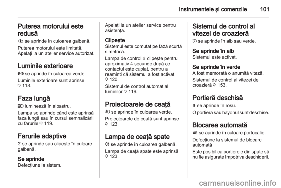 OPEL MERIVA 2013.5  Manual de utilizare (in Romanian) 