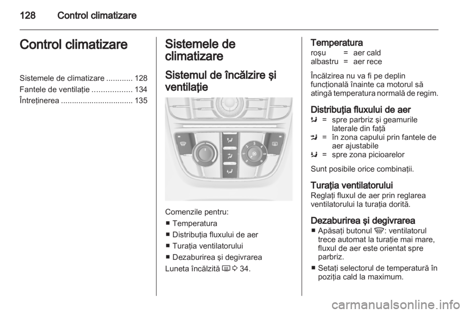 OPEL MERIVA 2013.5  Manual de utilizare (in Romanian) 