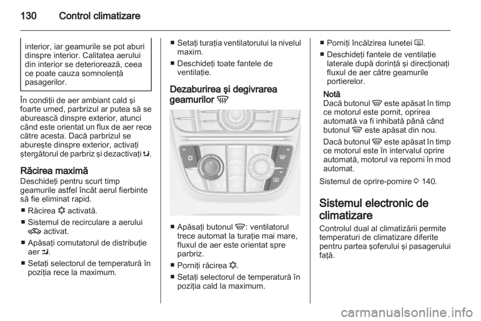 OPEL MERIVA 2013.5  Manual de utilizare (in Romanian) 