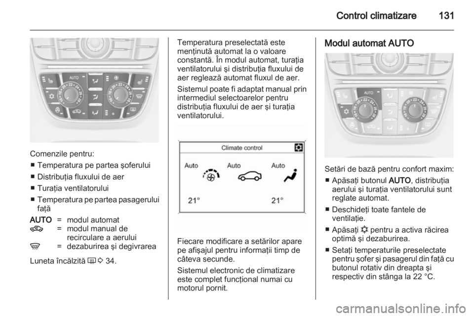 OPEL MERIVA 2013.5  Manual de utilizare (in Romanian) 