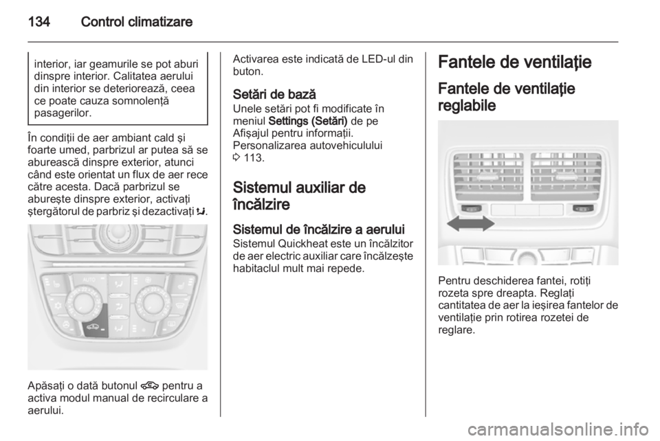 OPEL MERIVA 2013.5  Manual de utilizare (in Romanian) 