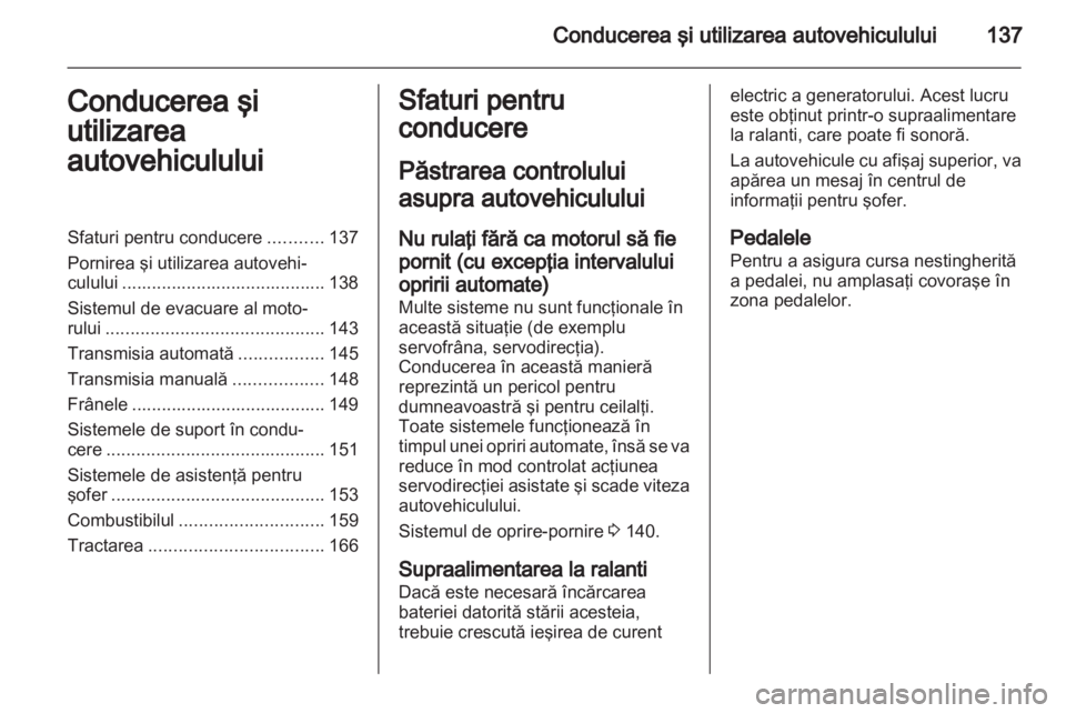 OPEL MERIVA 2013.5  Manual de utilizare (in Romanian) 