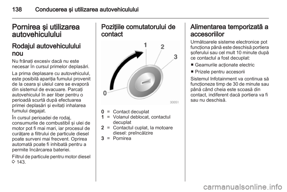 OPEL MERIVA 2013.5  Manual de utilizare (in Romanian) 