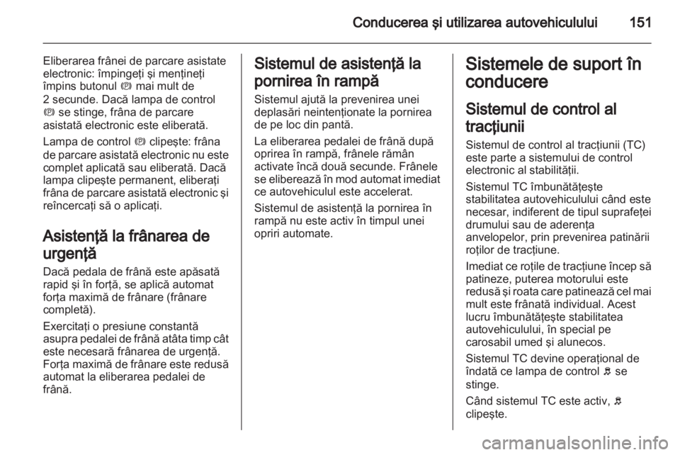 OPEL MERIVA 2013.5  Manual de utilizare (in Romanian) 
