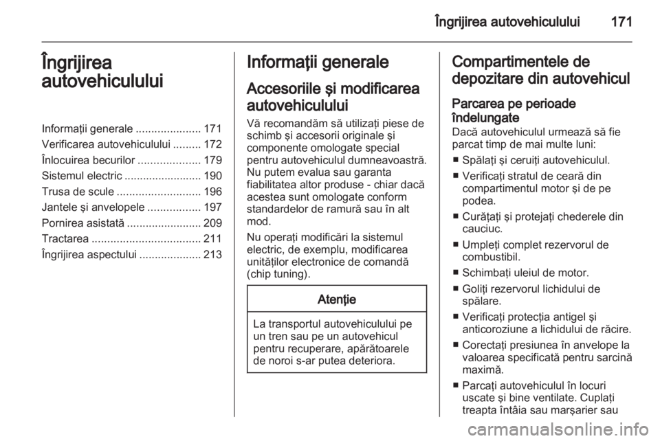 OPEL MERIVA 2013.5  Manual de utilizare (in Romanian) 