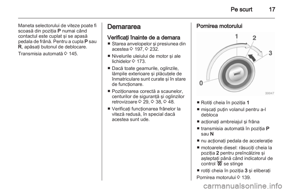 OPEL MERIVA 2013.5  Manual de utilizare (in Romanian) 