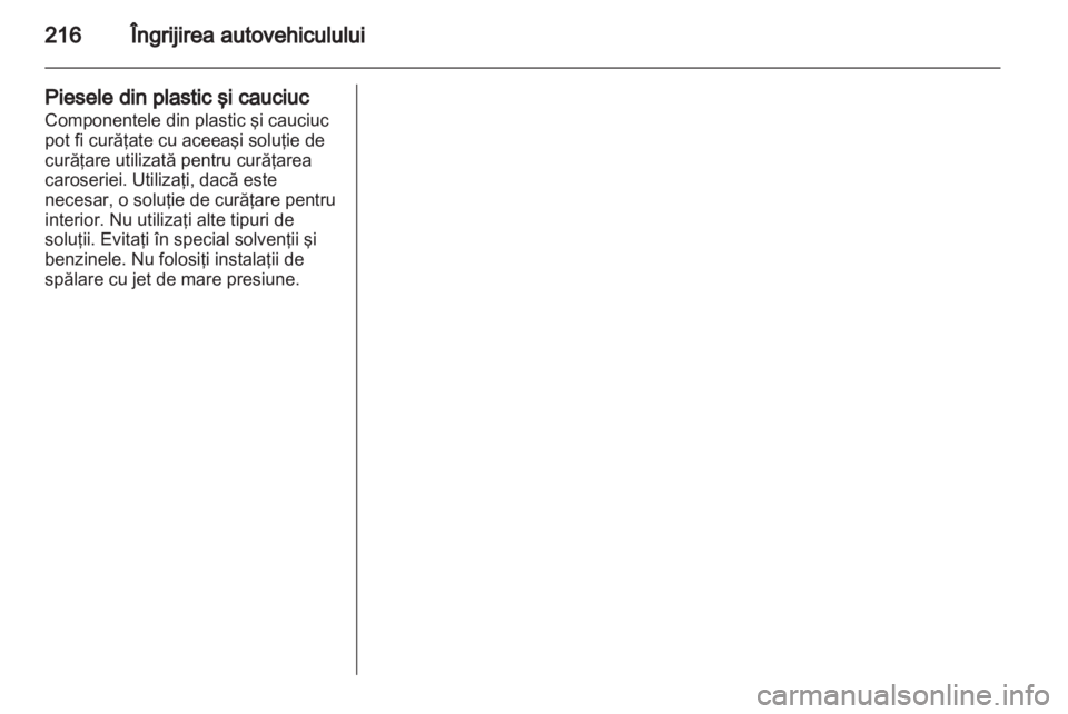 OPEL MERIVA 2013.5  Manual de utilizare (in Romanian) 