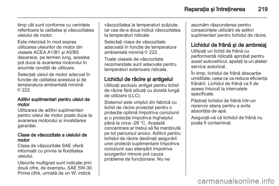 OPEL MERIVA 2013.5  Manual de utilizare (in Romanian) 