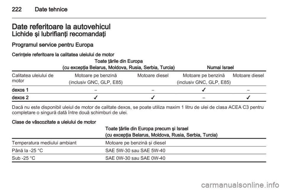 OPEL MERIVA 2013.5  Manual de utilizare (in Romanian) 