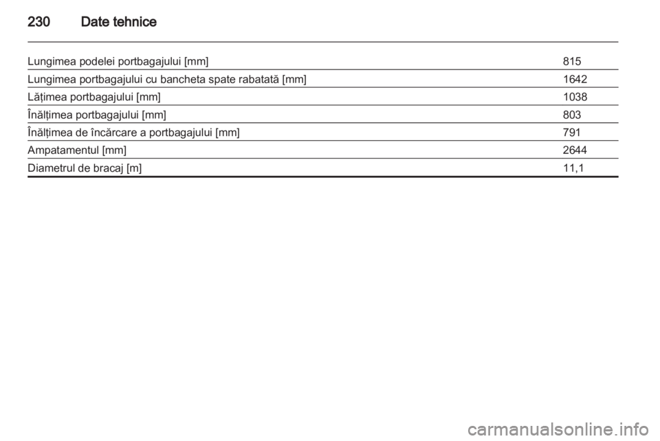 OPEL MERIVA 2013.5  Manual de utilizare (in Romanian) 