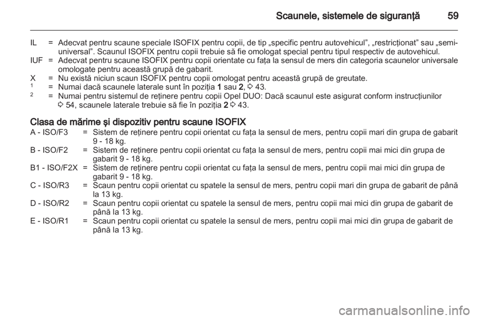 OPEL MERIVA 2013.5  Manual de utilizare (in Romanian) 