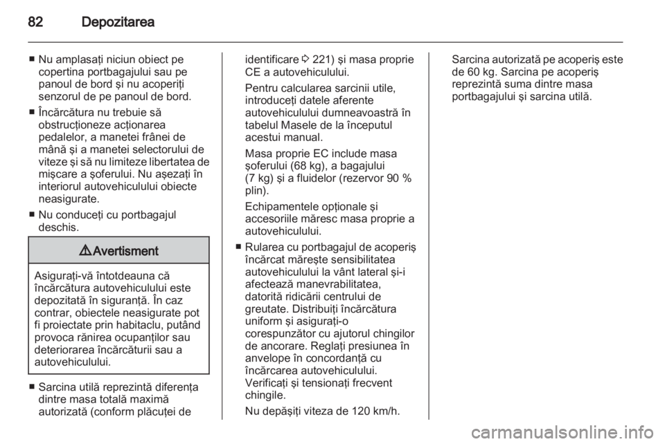 OPEL MERIVA 2013.5  Manual de utilizare (in Romanian) 