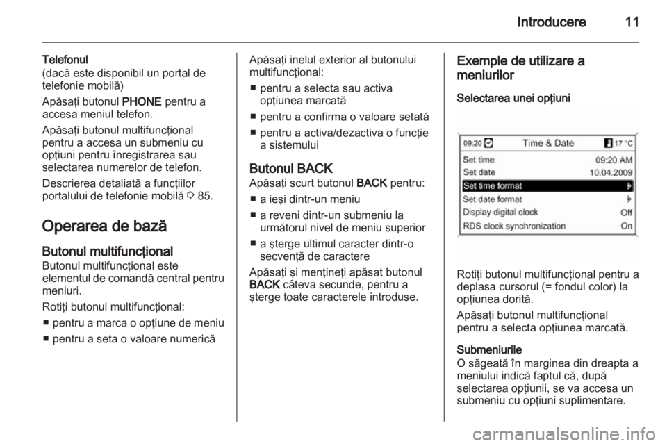 OPEL MOKKA 2013  Manual pentru sistemul Infotainment (in Romanian) 