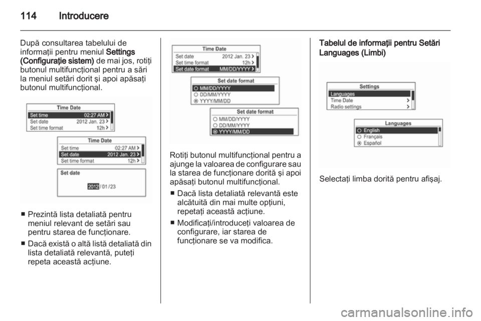 OPEL MOKKA 2013  Manual pentru sistemul Infotainment (in Romanian) 