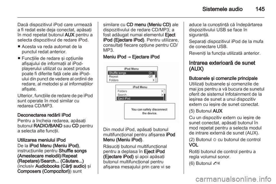 OPEL MOKKA 2013  Manual pentru sistemul Infotainment (in Romanian) 