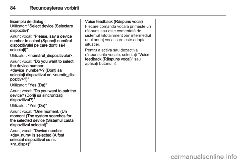 OPEL MOKKA 2013  Manual pentru sistemul Infotainment (in Romanian) 