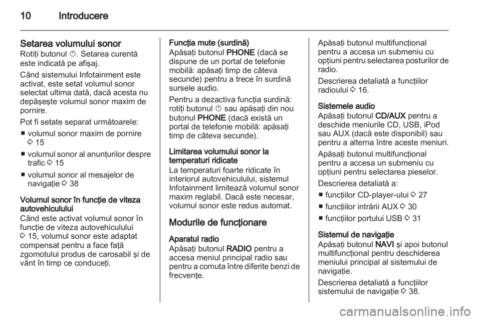 OPEL MOKKA 2013  Manual pentru sistemul Infotainment (in Romanian) 