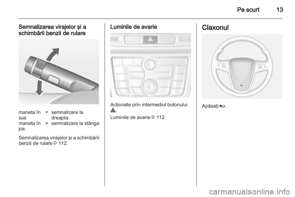 OPEL MOKKA 2013  Manual de utilizare (in Romanian) 