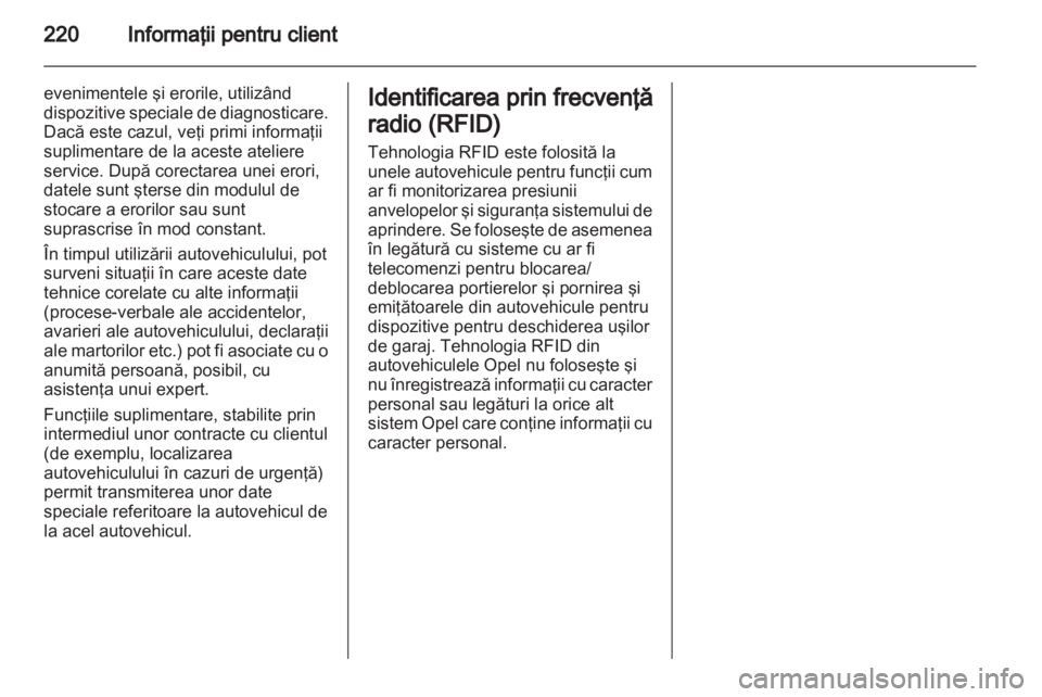 OPEL MOKKA 2013  Manual de utilizare (in Romanian) 