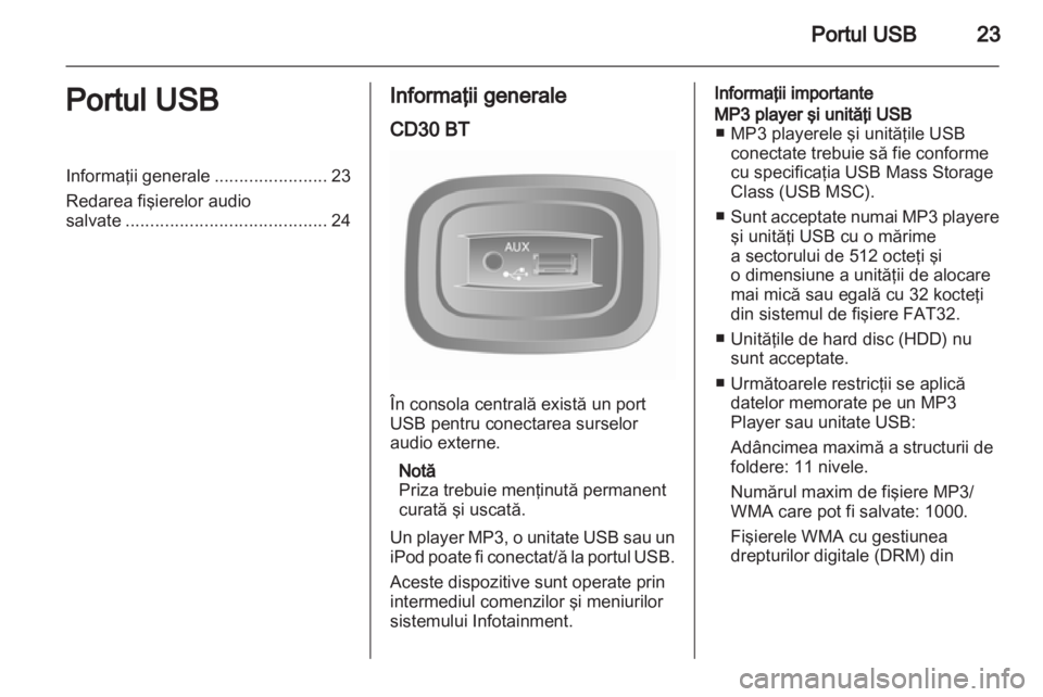 OPEL MOVANO_B 2010.5  Manual pentru sistemul Infotainment (in Romanian) 