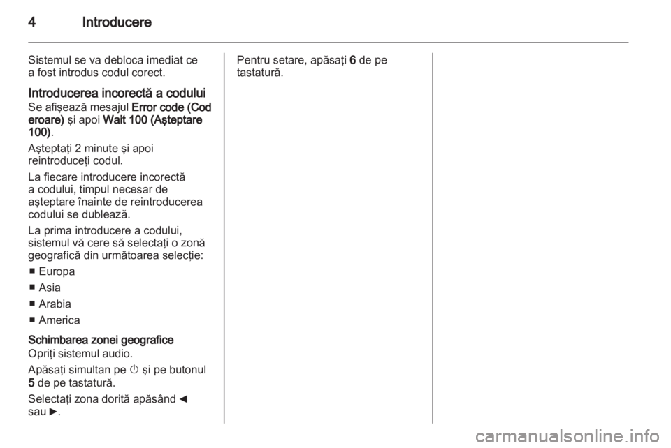 OPEL MOVANO_B 2010.5  Manual pentru sistemul Infotainment (in Romanian) 