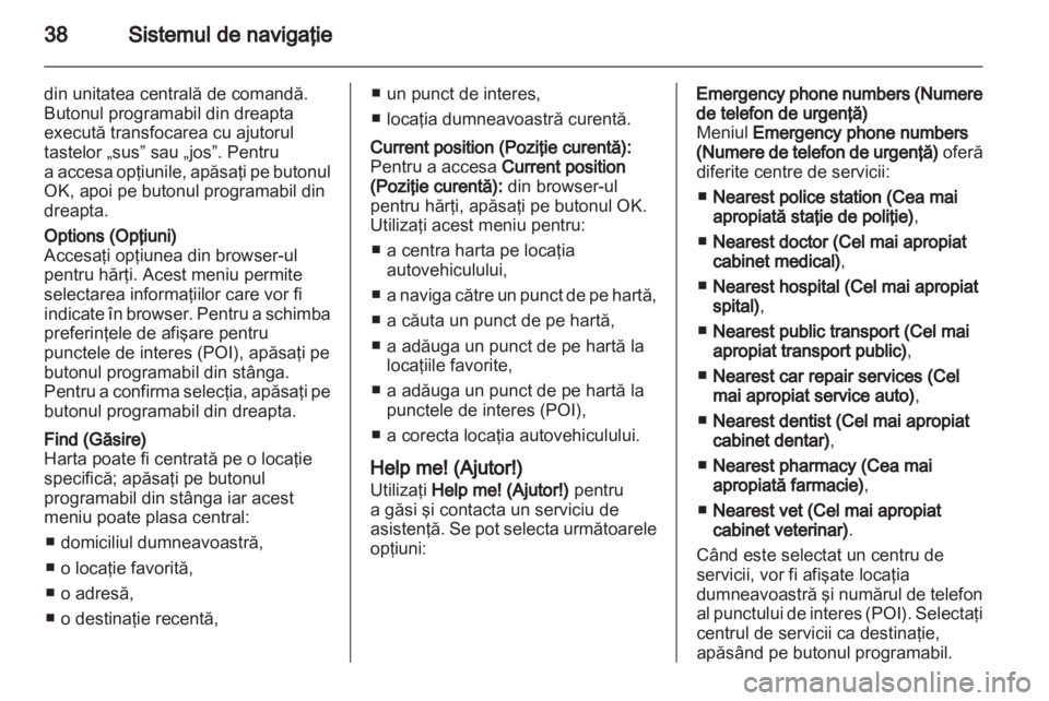 OPEL MOVANO_B 2010.5  Manual pentru sistemul Infotainment (in Romanian) 