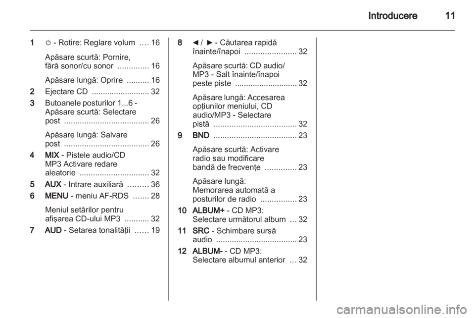 OPEL MOVANO_B 2012  Manual pentru sistemul Infotainment (in Romanian) 